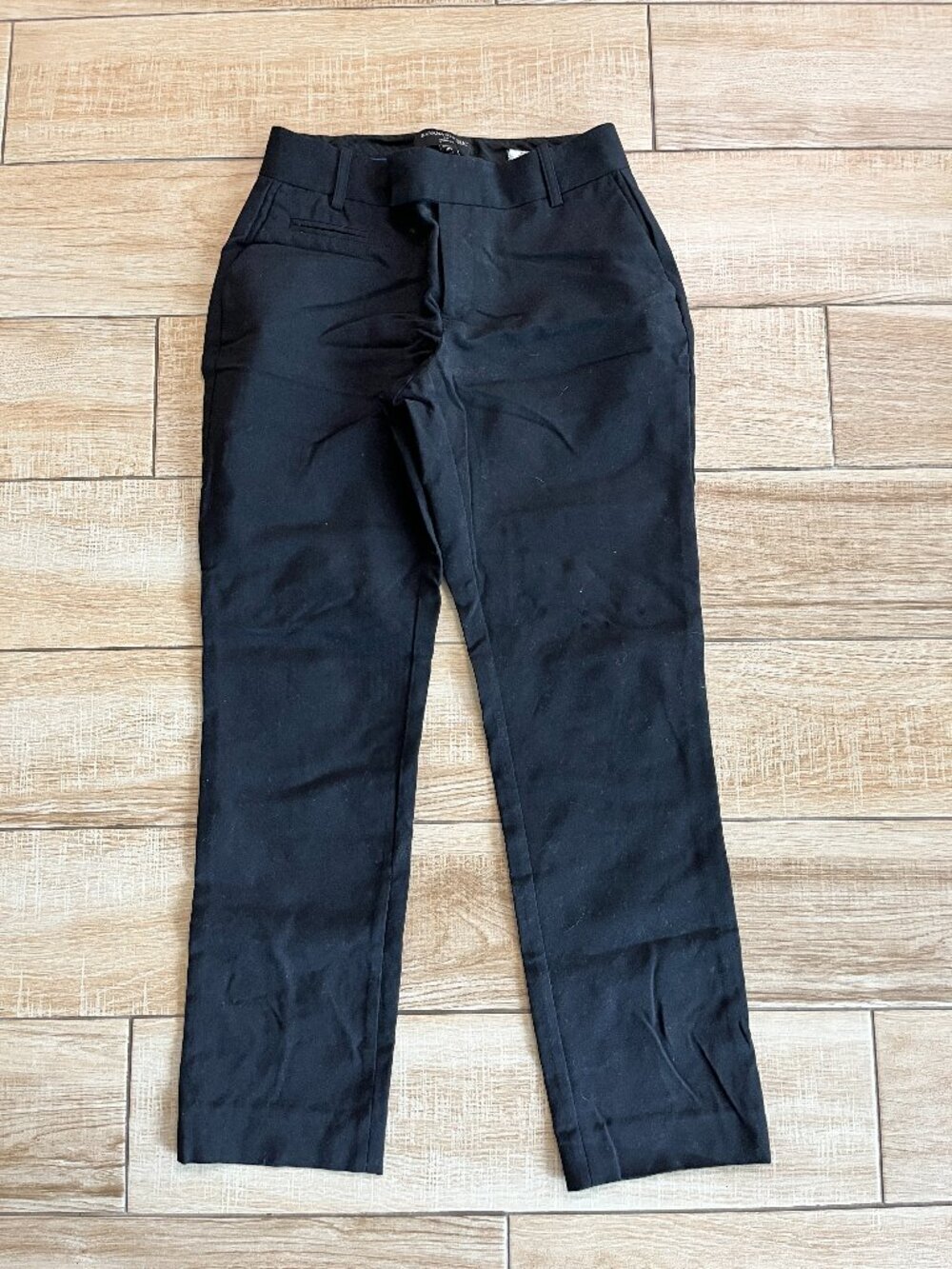 Womens Banana Republic Martin Fit Black Cropped Pants - 4R